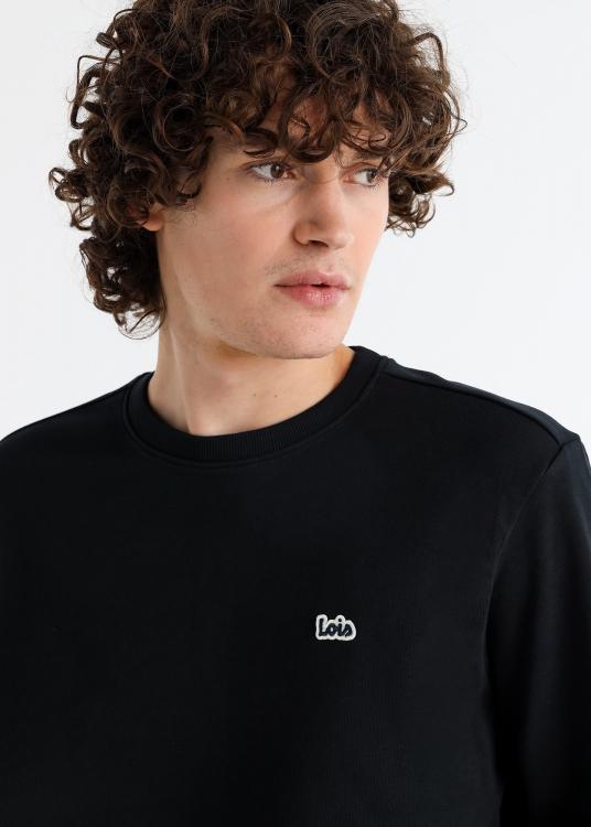 Lois Jeans Sweat-shirt Basique Col Rond Patch Logo