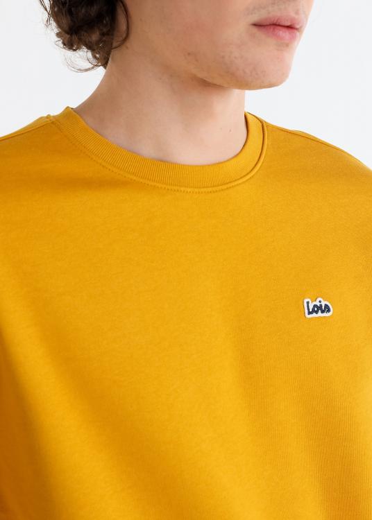 Lois Jeans Sweat-shirt Basique Col Rond Patch Logo