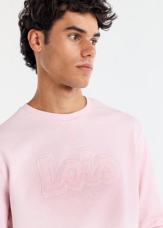 Lois Jeans Sweat-shirt Col Rond Brodé Lois