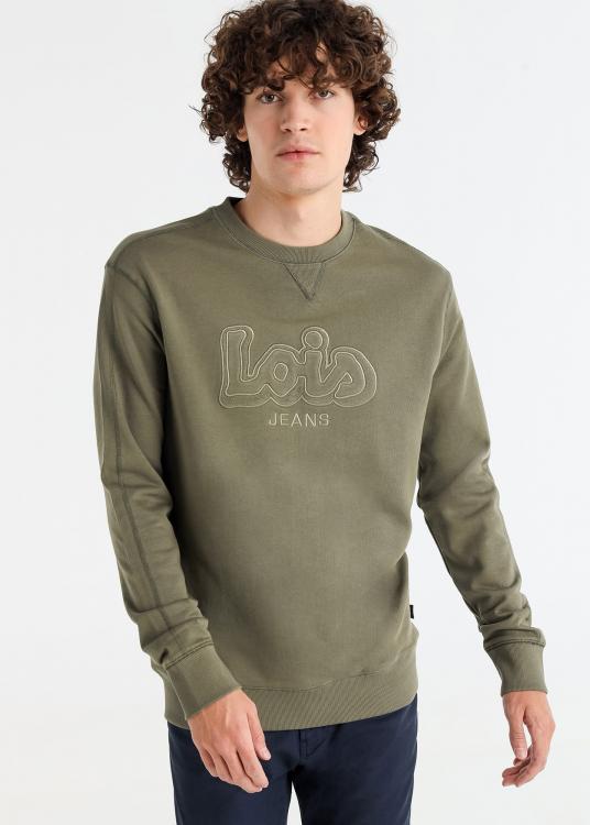 lois jeans Sweat-shirt Col rond Brodé Lois
