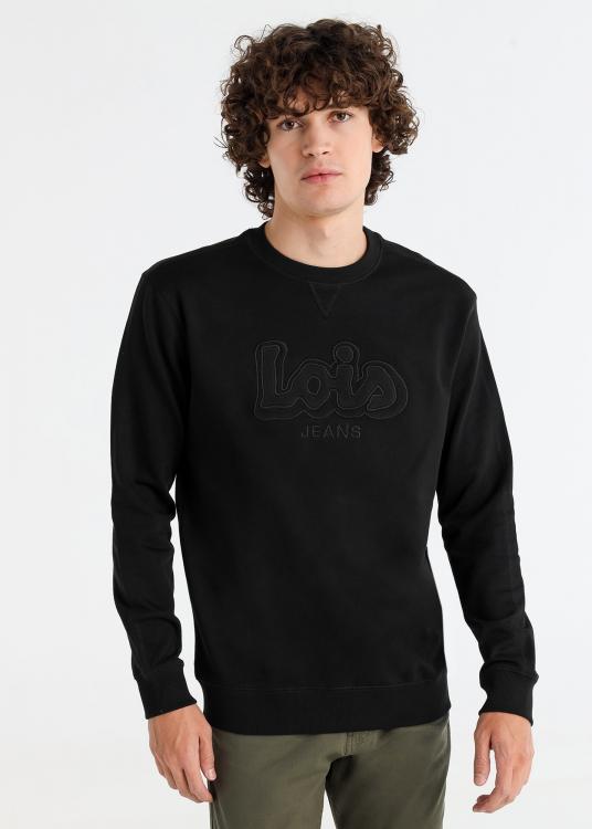 lois jeans Sweat-shirt Col rond Brodé Lois