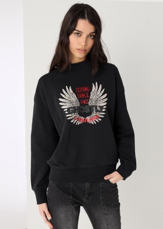 lois jeans Sweat-shirt Col rond graphique Ghostly