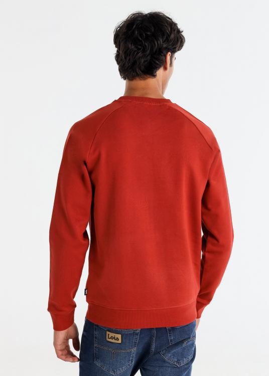 Lois Jeans Sweat-shirt Col Rond Logo Vintage