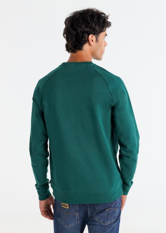 Lois Jeans Sweat-shirt Col Rond Logo Vintage