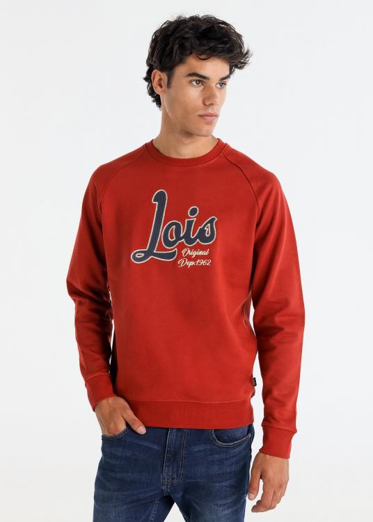 lois jeans Sweat-shirt Col rond logo vintage