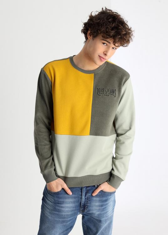 Lois Jeans Sweat-shirt Color-block Col Rond