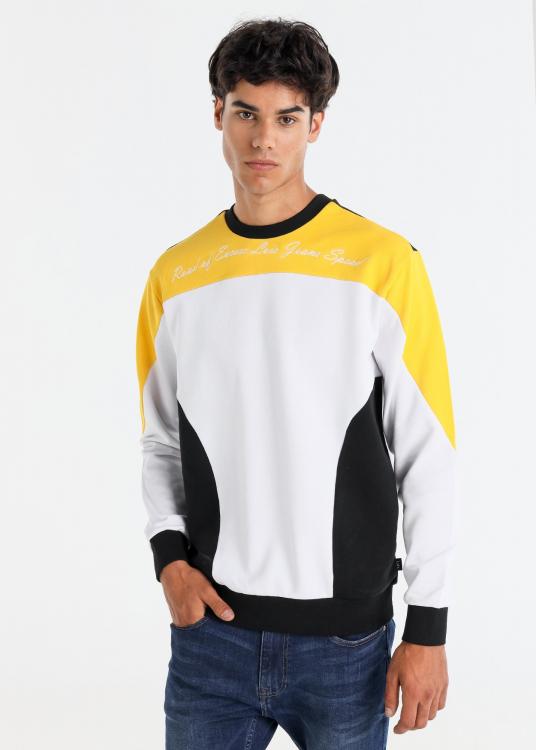 lois jeans Sweat-shirt tri-couleur Col rond