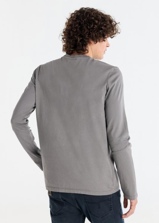 Lois Jeans T-shirt Basique Manches Longues Overdye