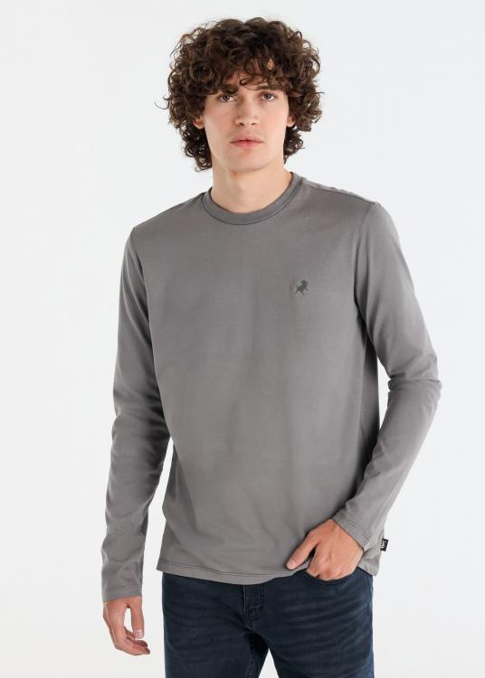 Lois Jeans T-shirt Basique Manches Longues Overdye