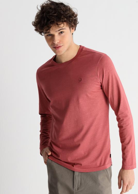 Lois Jeans T-shirt Basique Manches Longues Overdye