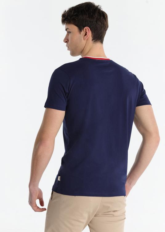 Lois Jeans T-shirt Manches Courtes - Col Contrasté