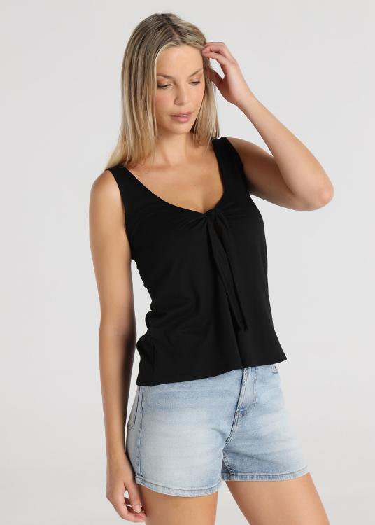 Lois Jeans Top - Bretelles Nouées à L'encolure