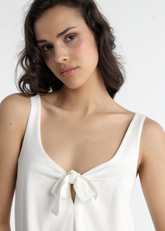 Lois Jeans Top - Bretelles Nouées à L'encolure