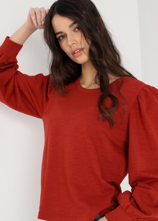 Lois Jeans Top Manche Longue Bouffantes