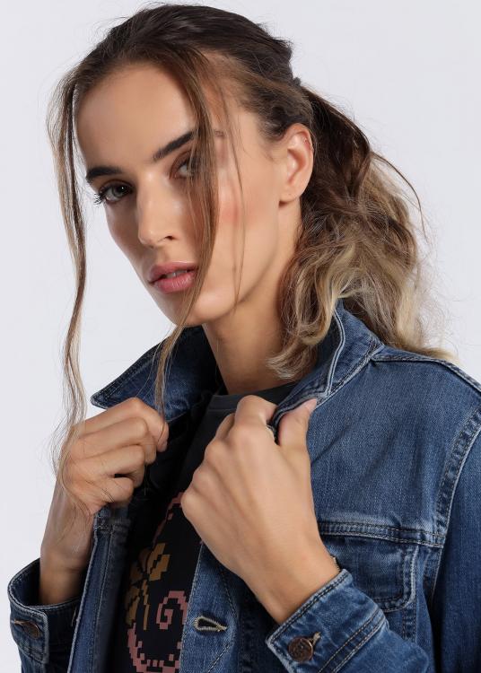Lois Jeans Veste Denim Jacket Dark Blue