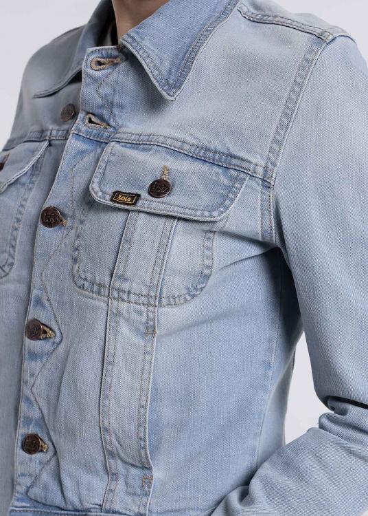 Lois Jeans Veste En Jean Bleach