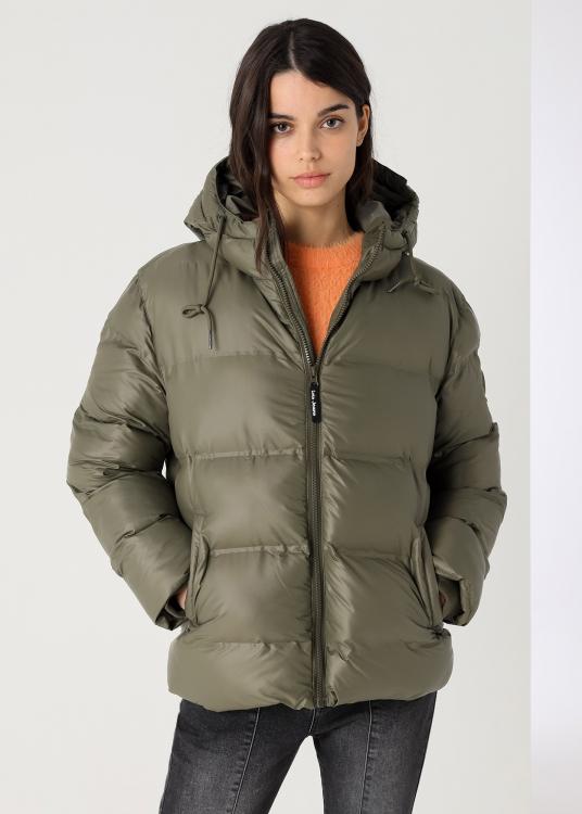 lois jeans Manteau Puffer avec capuche poches latérales zippées