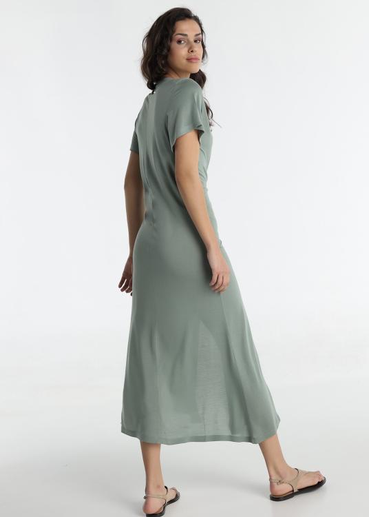 Lois Jeans Mini Robe - Détail Manches Courtes Sur Le Décolleté