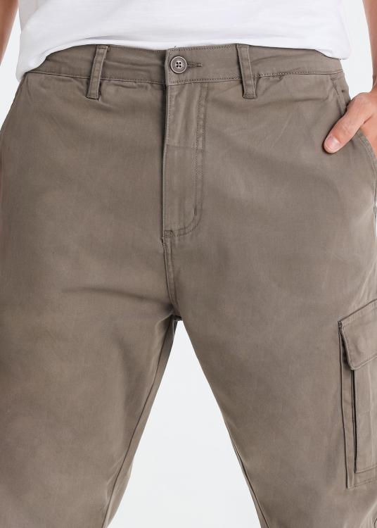 Lois Jeans Pantalon Cargo Tissu Sergé élastique Coupe Droite Taille Moyenne