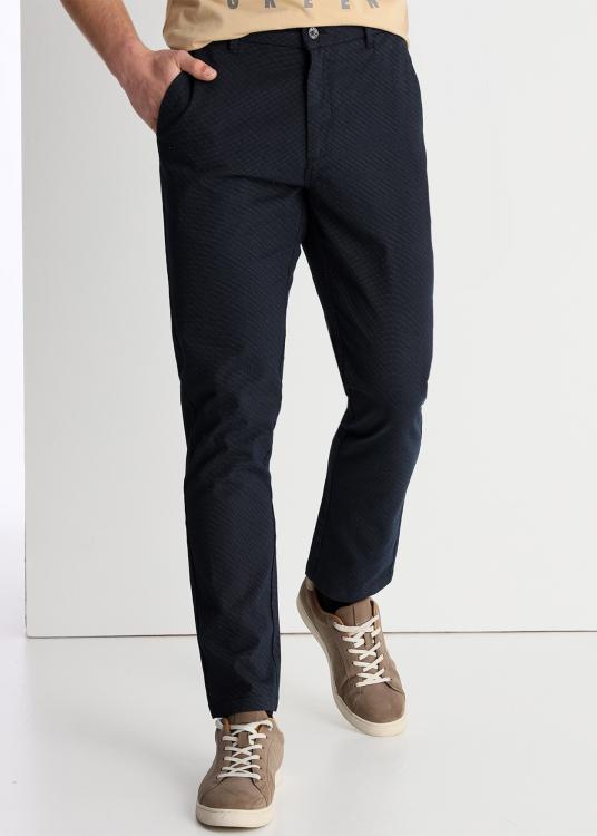 lois jeans Pantalon Chino texturé Coupe Droite Taille Moyenne