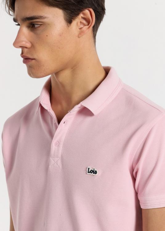 Lois Jeans Polo Basique Manche Courte Logo Brodé Patch