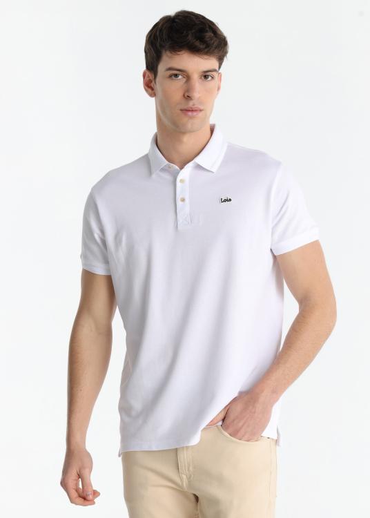 lois jeans Polo basique manche courte logo brodé Patch