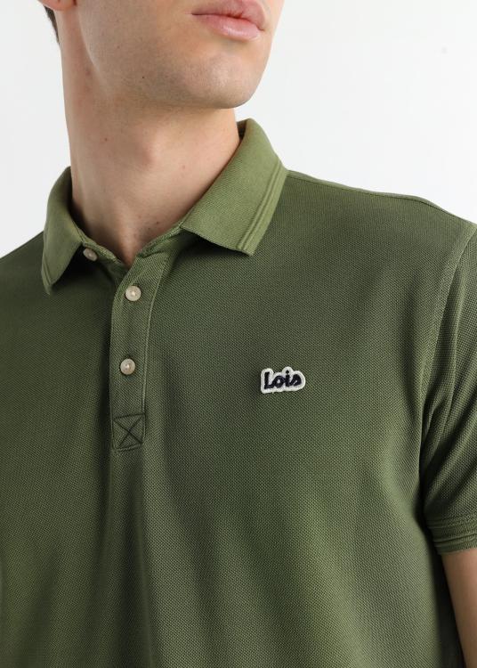 Lois Jeans Polo Basique Manche Courte Logo Brodé Patch