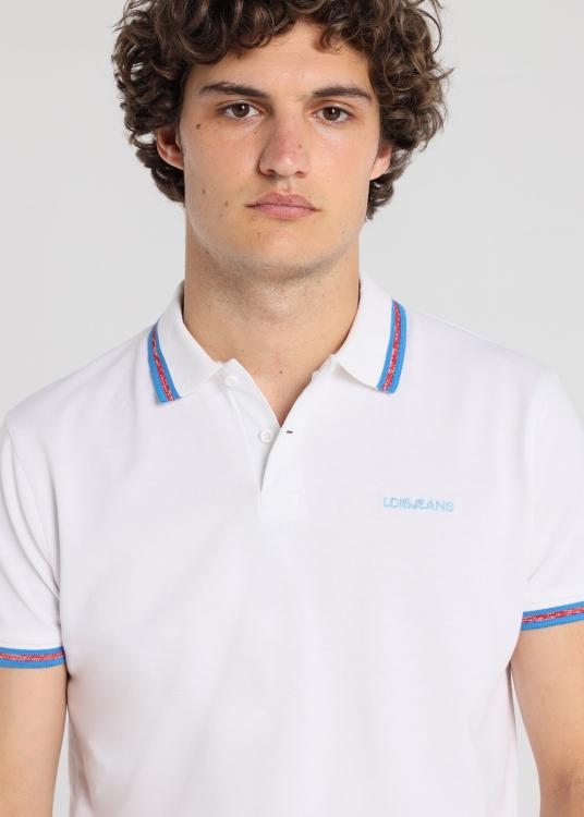Lois Jeans Polo En Tissu Piqué - Manches Courtes Avec Logo Brodé