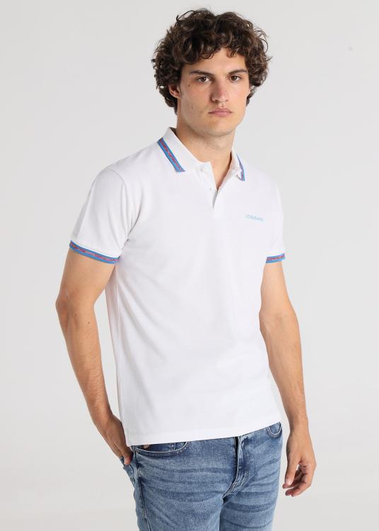 lois jeans Polo en tissu piqué - Manches courtes avec logo brodé