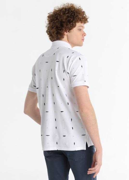 Lois Jeans Polo Imprimé - Manches Courtes Mini Col Gaufré