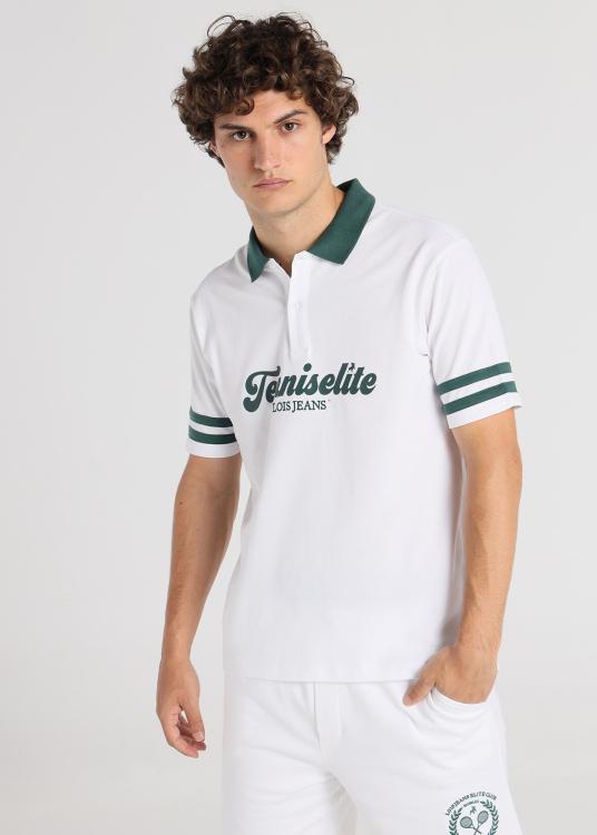 lois jeans Polo - Manches courtes avec broderie élite