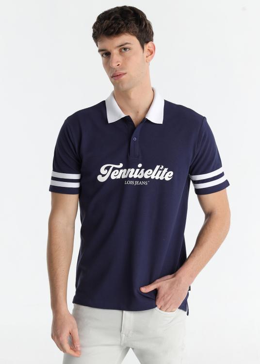lois jeans Polo - Manches courtes avec broderie élite