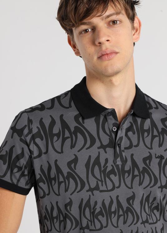 Lois Jeans Polo - Motorwear Manches Courtes Imprimé Cascade