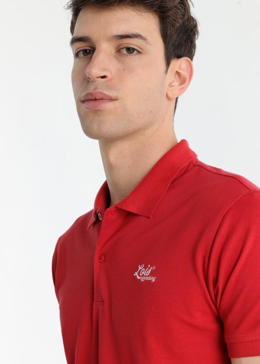 Lois Jeans Polo Tissé Jacquard - Manches Courtes Avec Détail Col Bicolore 1962