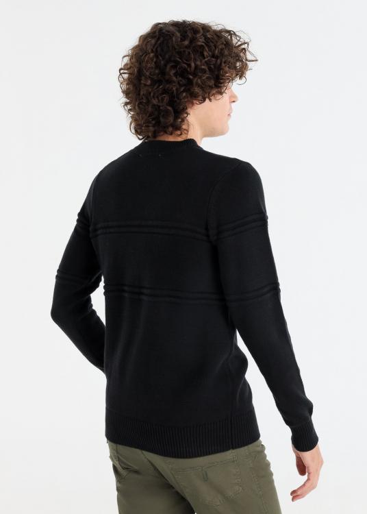 Lois Jeans Pull Col Rond Graphique Maille Au Revers