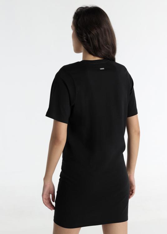 lois jeans Robe courte - Manches courtes avec application de plumes sur la poitrine