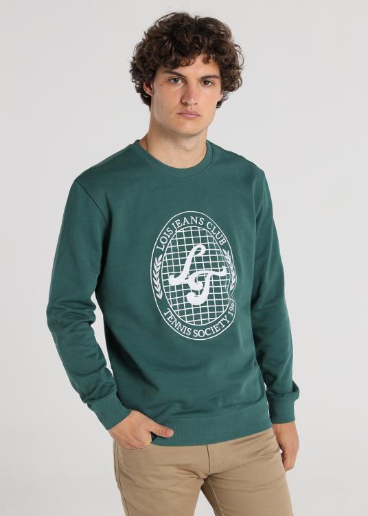 Lois Jeans Sweat à Capuche - Col Rond Avec Graphisme élite Sur La Poitrine