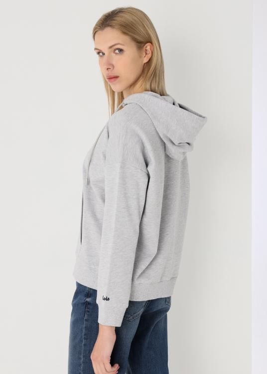 Lois Jeans Sweat à Capuche Poche Kangouroo Brodé Avec Paillettes