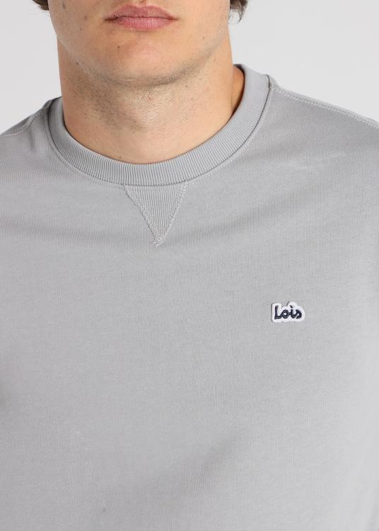 Lois Jeans Sweat Basique Sans Capuche - Col Rond Avec Logo Sur La Poitrine