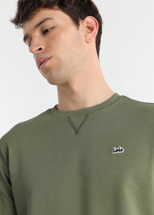 Lois Jeans Sweat Basique Sans Capuche - Col Rond Avec Logo Sur La Poitrine