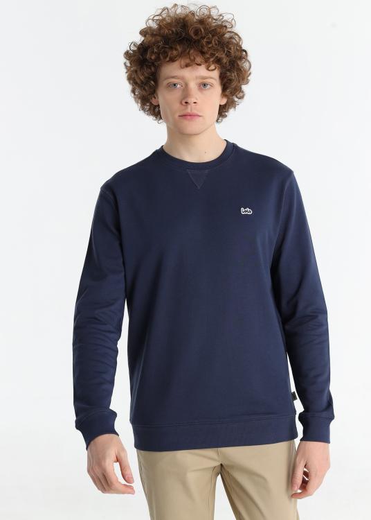 lois jeans Sweat basique sans capuche - Col rond avec logo sur la poitrine