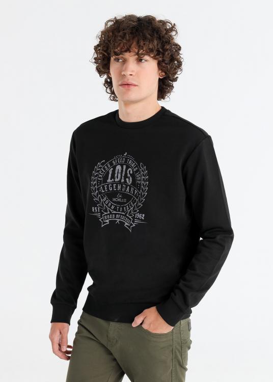 lois jeans Sweat-shirt Col rond graphique heraldique