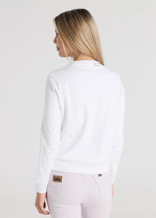 Lois Jeans Sweatshirt - Sans Capuche Col Rond Imprimé Sugar Heart