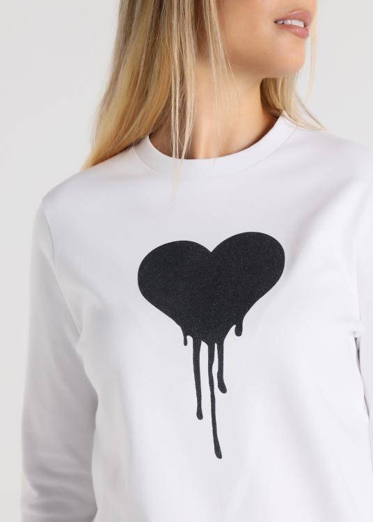 Lois Jeans Sweatshirt - Sans Capuche Col Rond Imprimé Sugar Heart