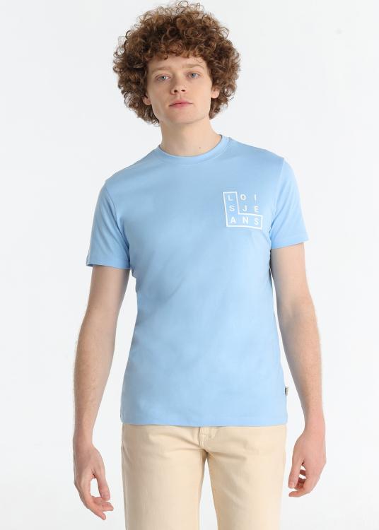 lois jeans T-shirt à manches courtes - Graphique de recherche de mots sur la poitrine