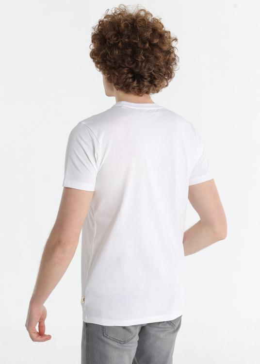 Lois Jeans T-shirt à Manches Courtes - Graphique De Recherche De Mots Sur La Poitrine