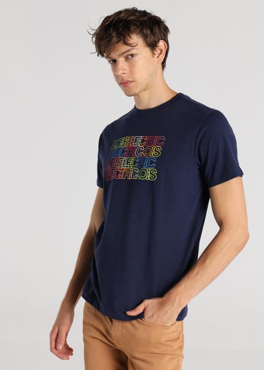 Lois Jeans T-shirt à Manches Courtes - Graphique électrique Sur La Poitrine