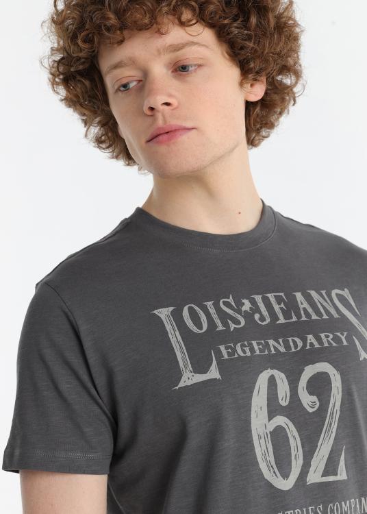 Lois Jeans T-shirt à Manches Courtes - Graphique Légendaire Sur La Poitrine