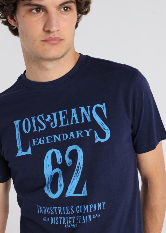 Lois Jeans T-shirt à Manches Courtes - Graphique Légendaire Sur La Poitrine