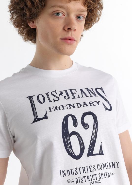 Lois Jeans T-shirt à Manches Courtes - Graphique Légendaire Sur La Poitrine